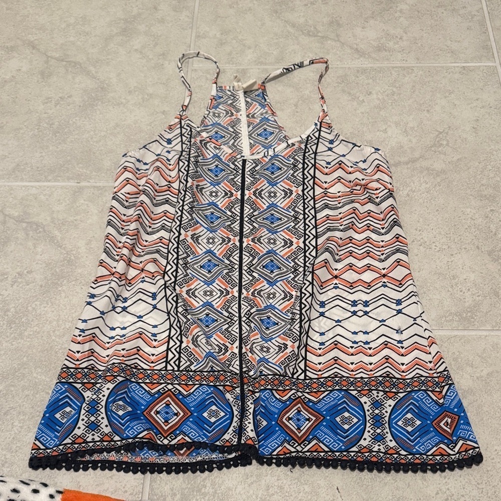 Japna Multicolor Geometric Print Top